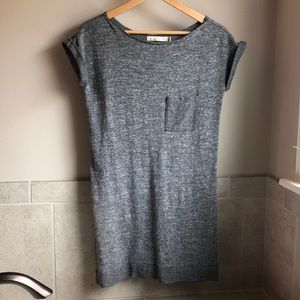 Gray Madewell Pocket Sweatshirt Dress